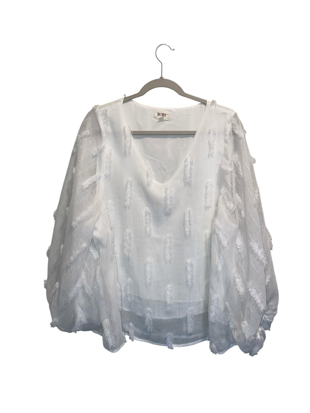 Bibi large puffy sleeve blouse
